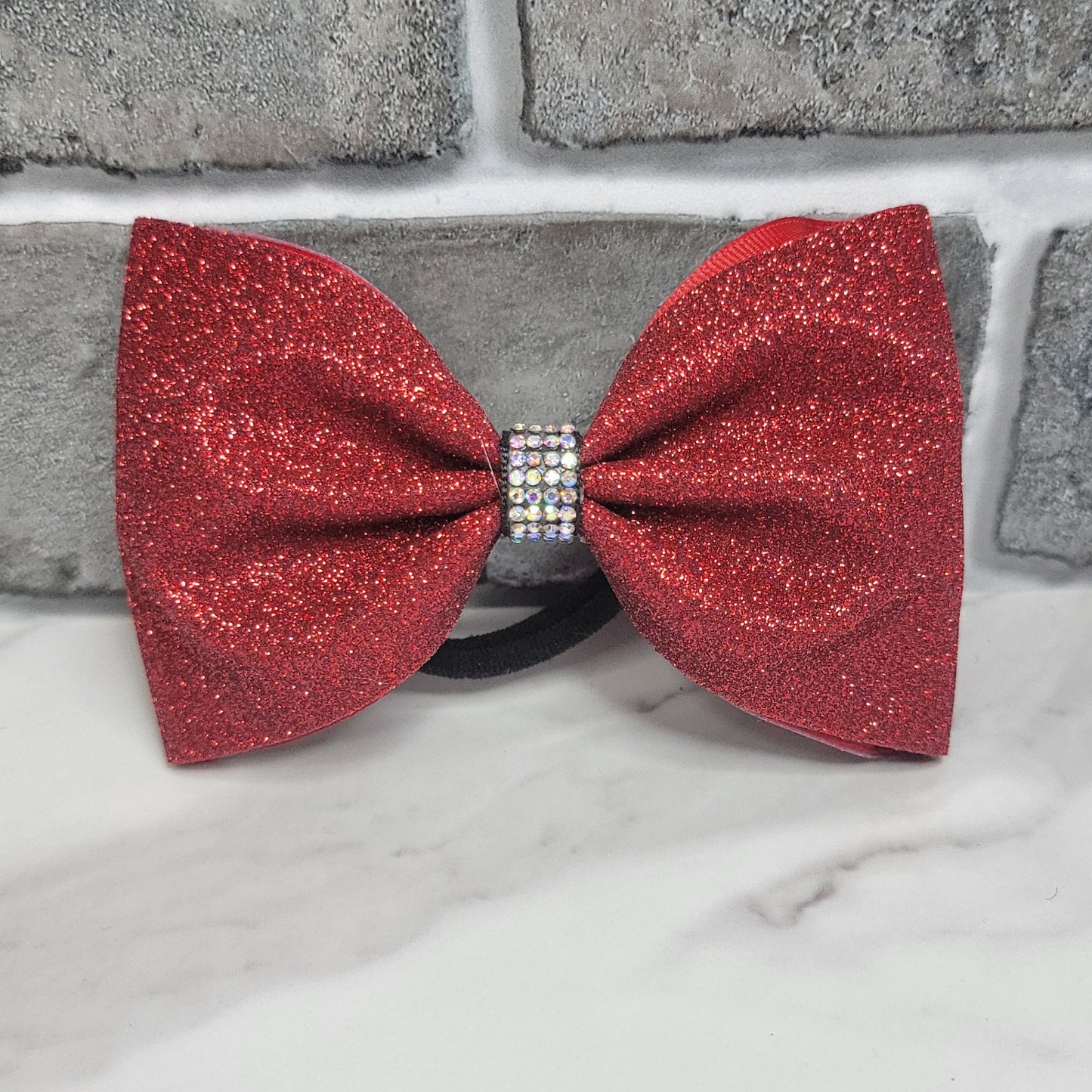 Red Glitter Mini Bow