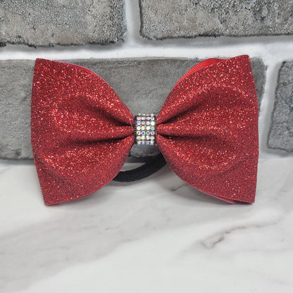 Red Glitter Mini Bow