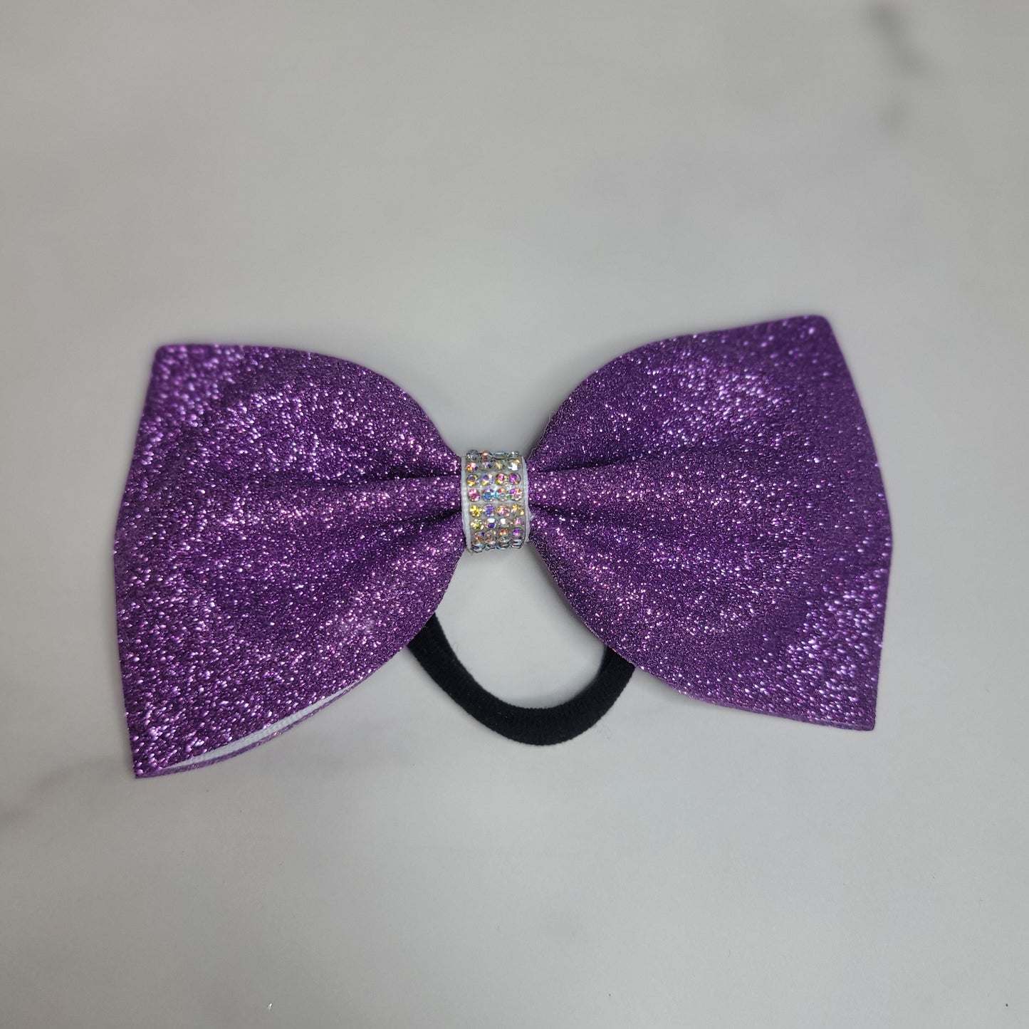 Purple Glitter Mini Bow