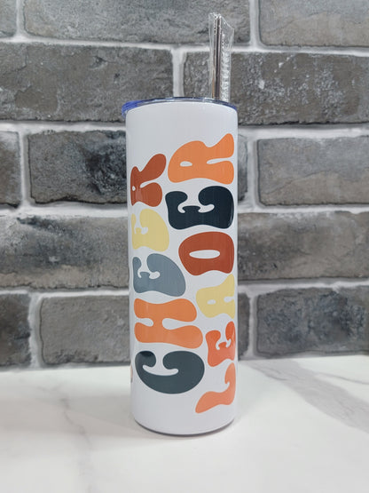 20oz Colorful Cheerleader Tumbler