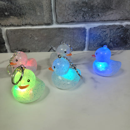 Light Up Duckie Keychain