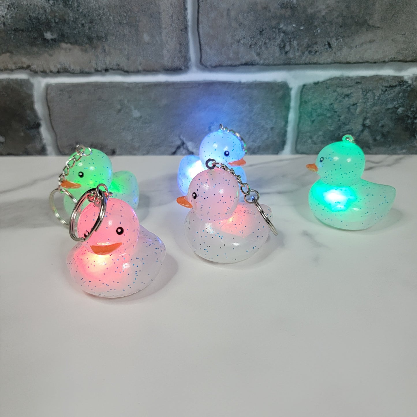 Light Up Duckie Keychain