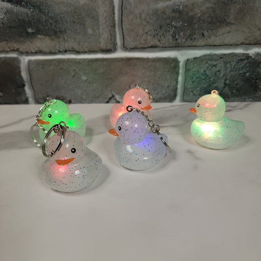 Light Up Duckie Keychain