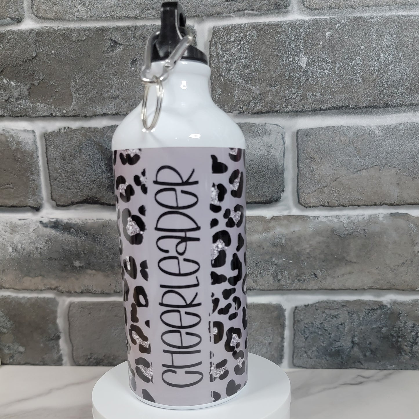 Grey Cheerleader Mini Water Bottle