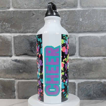 Cheer Splatter Mini Water Bottle