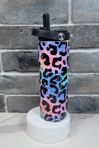 Rainbow Animal Print Water Bottle