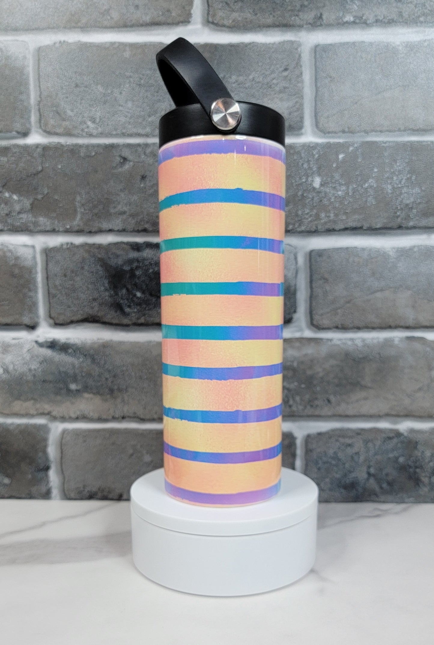 Striped Water Bottle