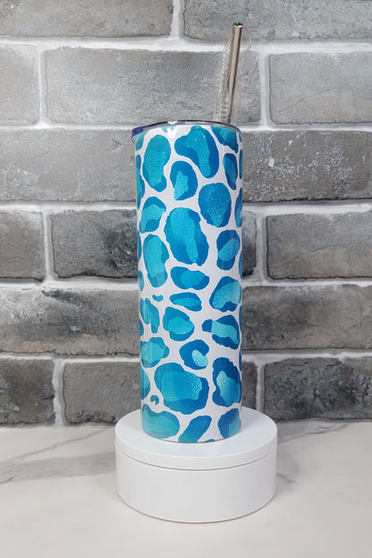 Blue Animal Print 20oz Tumbler