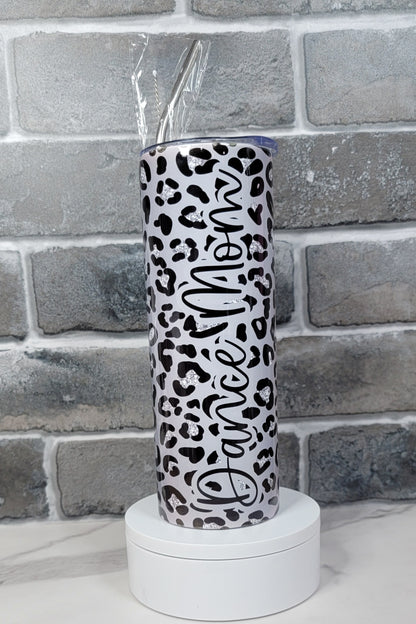 Grey Animal Print 20oz Tumbler