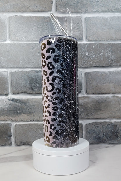 Grey Animal Print 20oz Tumbler