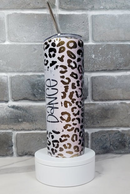 Grey Animal Print 20oz Tumbler