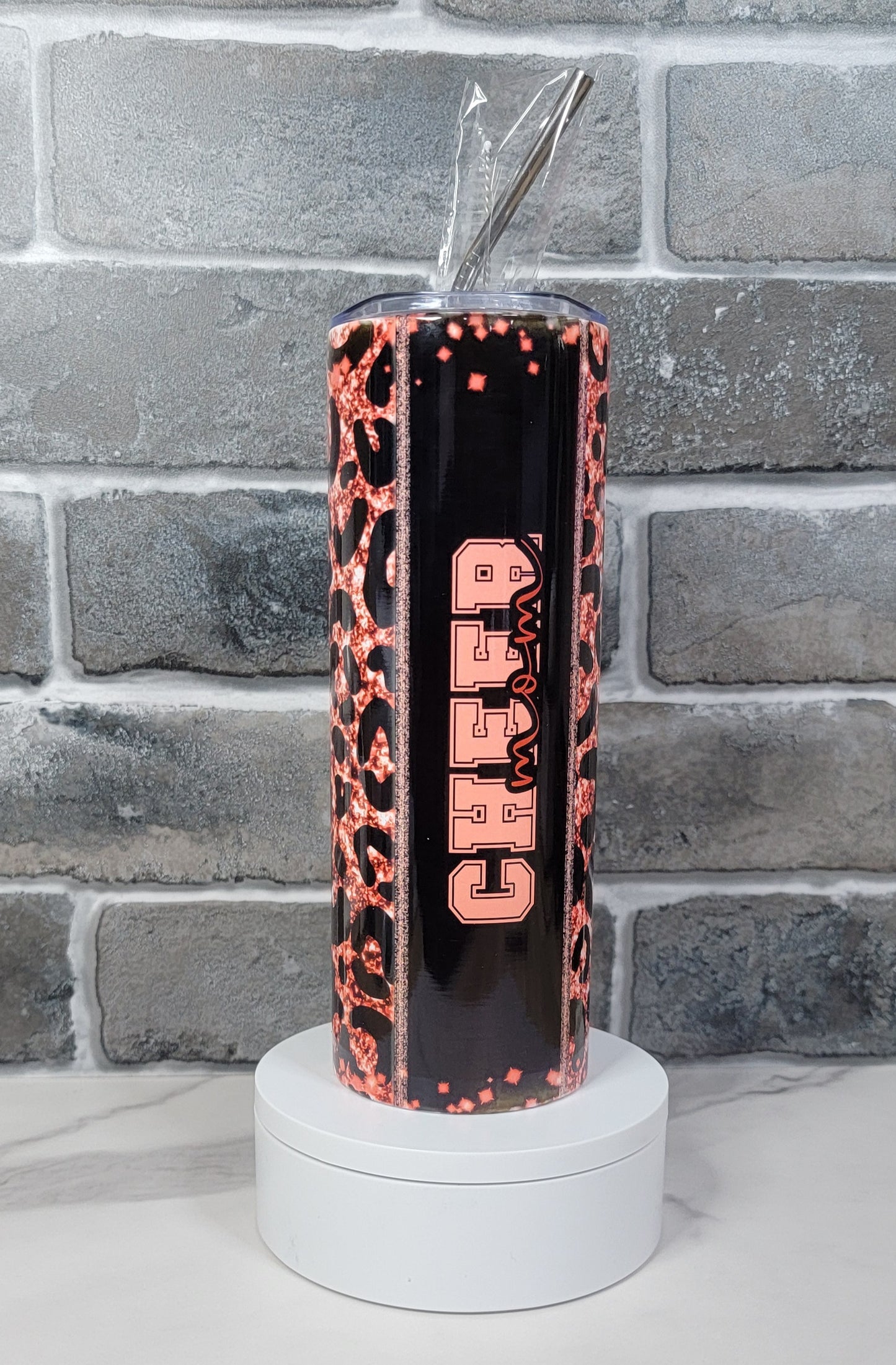 Red Animal Print 20oz Tumbler