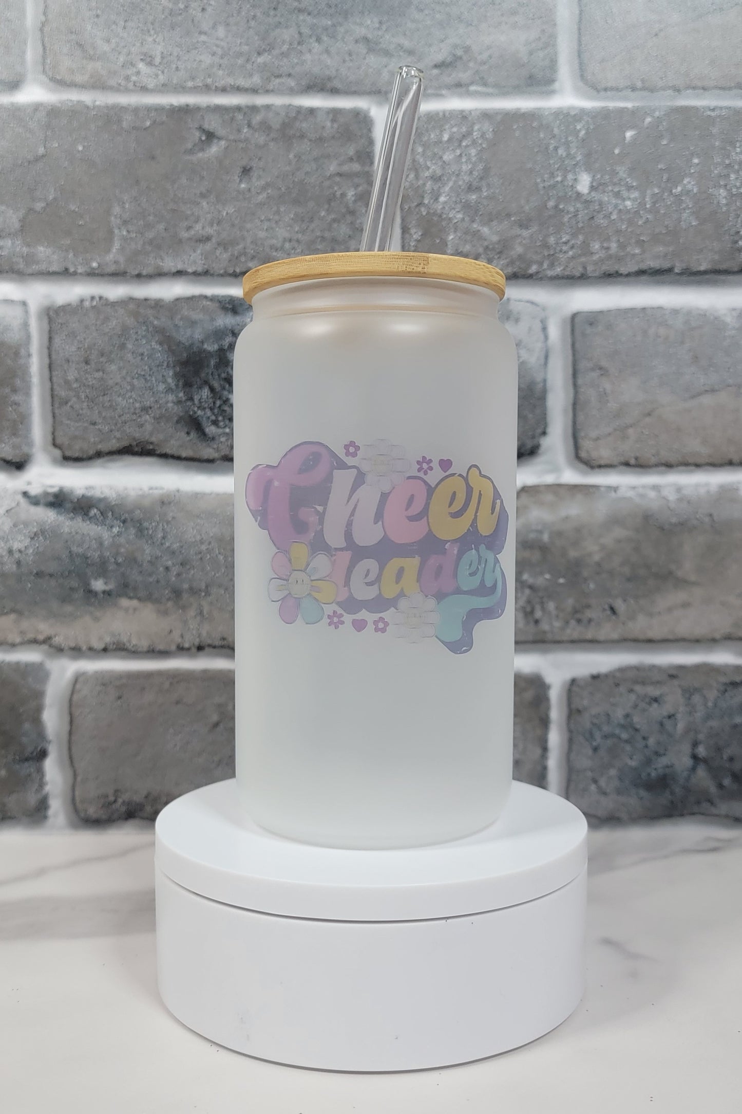 Cheerleader Glass Cup