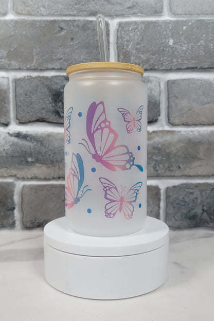 Butterfly Glass Cup