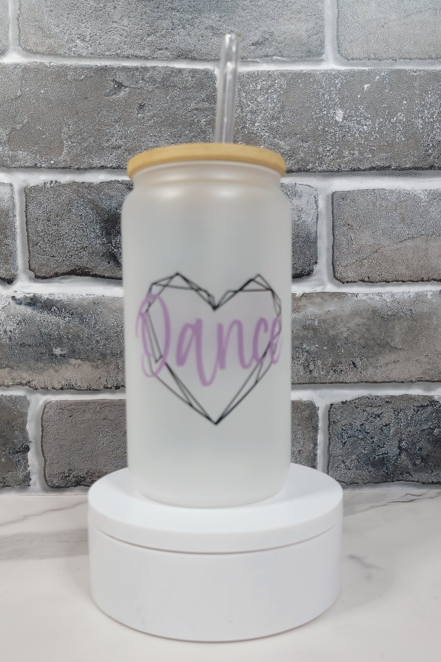 Dance Heart Glass Cup