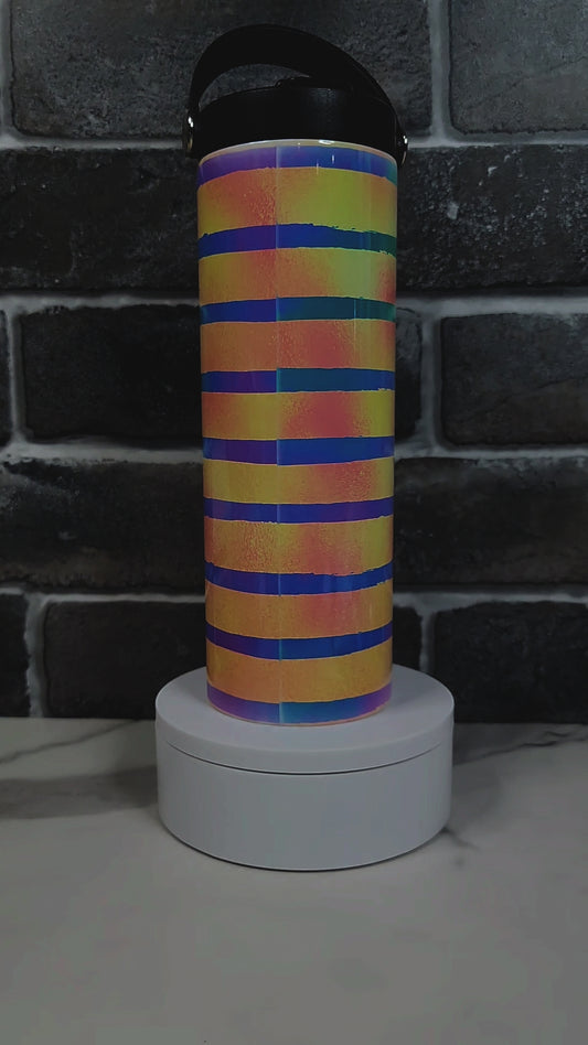 Striped Water Bottle