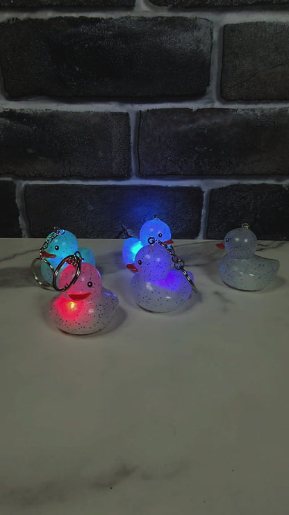 Light Up Duckie Keychain