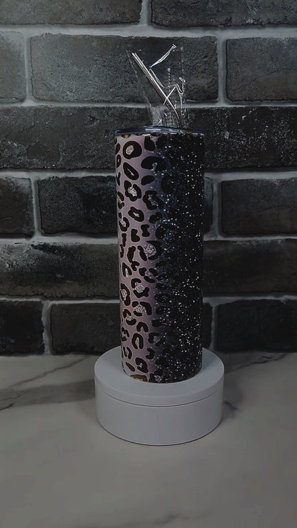 Grey Animal Print 20oz Tumbler