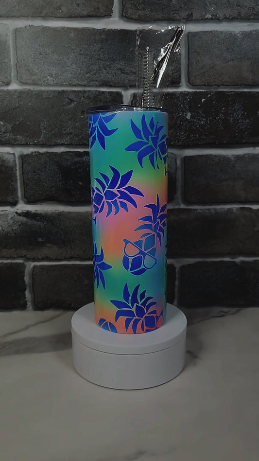 Colorful Pineapple 20oz Tumbler