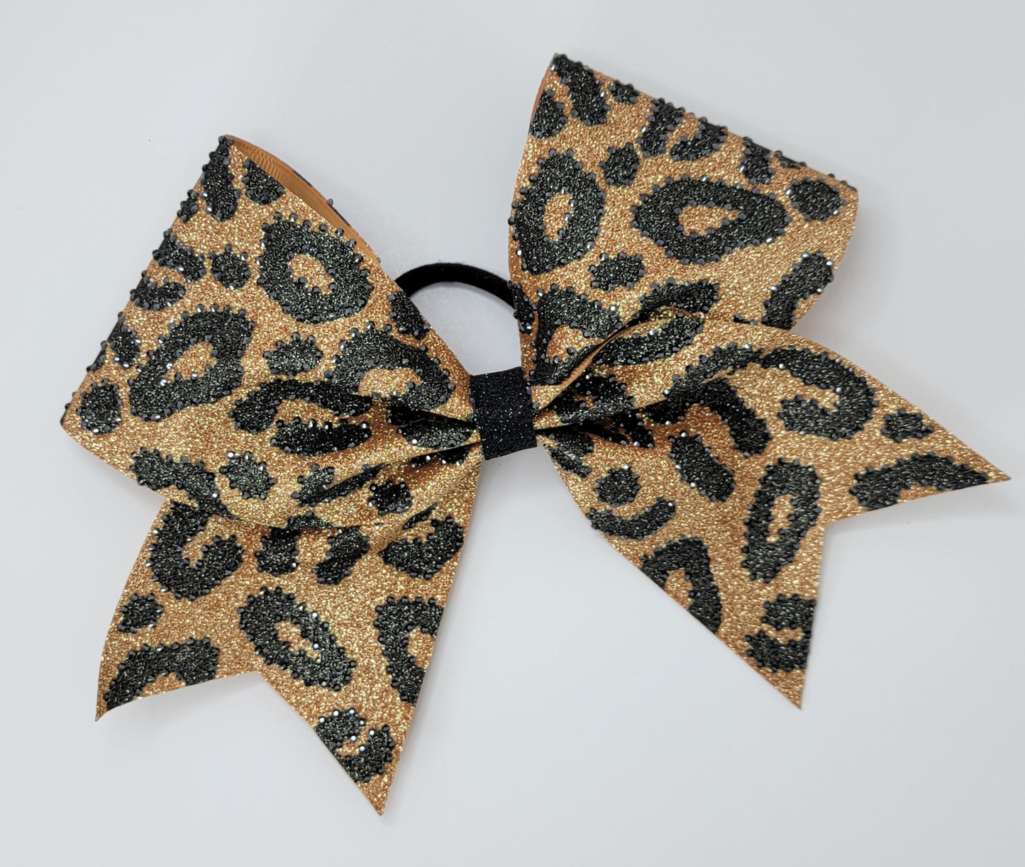 Leopard Print Cheer Bow