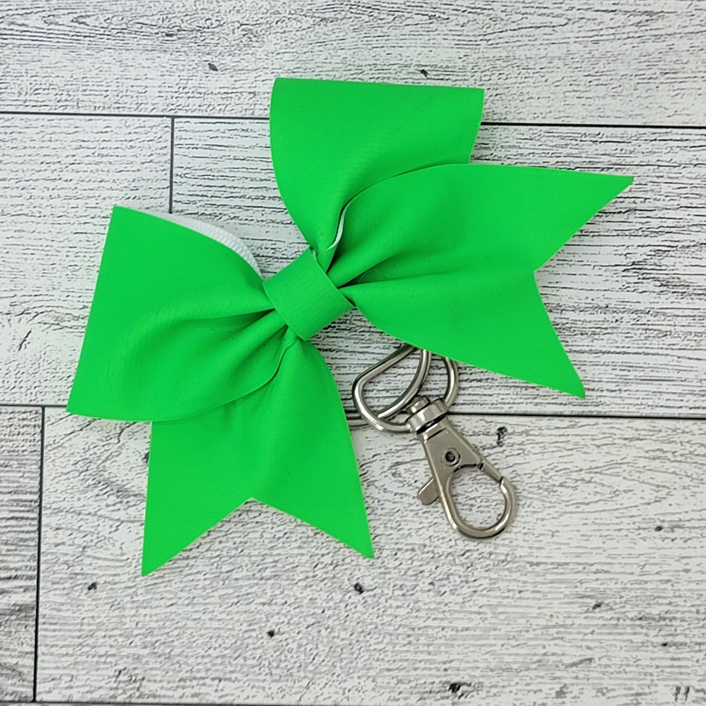 Discount Keychain Bow - Neon Green