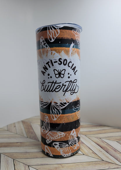 Anti-Social Butterfly Tumbler