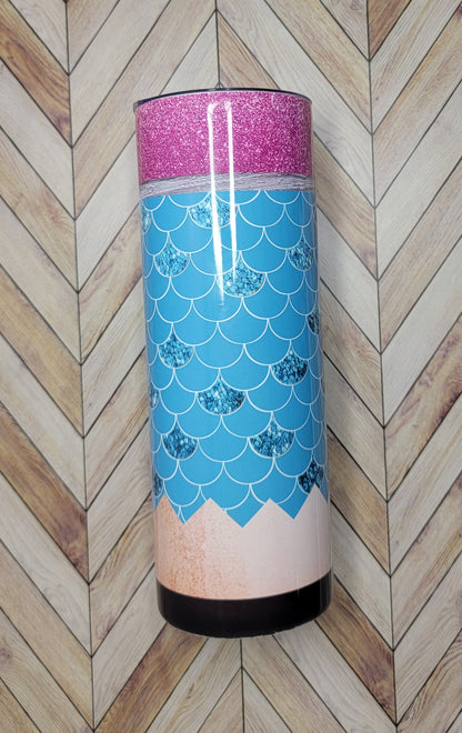 Mermaid Pencil Tumbler